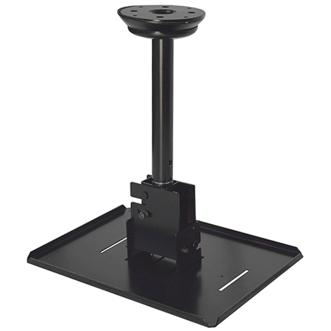 プロジェクタ―用天井取付金具 HPC-010W1K-F11｜パイプ長さ800ｍｍ｜最大10kg、取付ベース、天井直付けタイプ、カラー（ブラック）｜オーエス製
